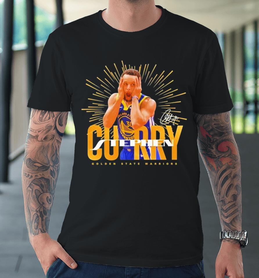 Stephen Curry Celly Golden State Warriors Signature Premium T-Shirt