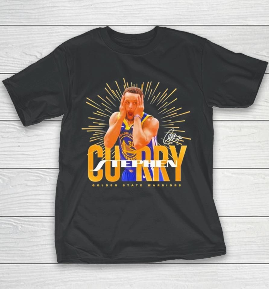 Stephen Curry Celly Golden State Warriors Signature Youth T-Shirt