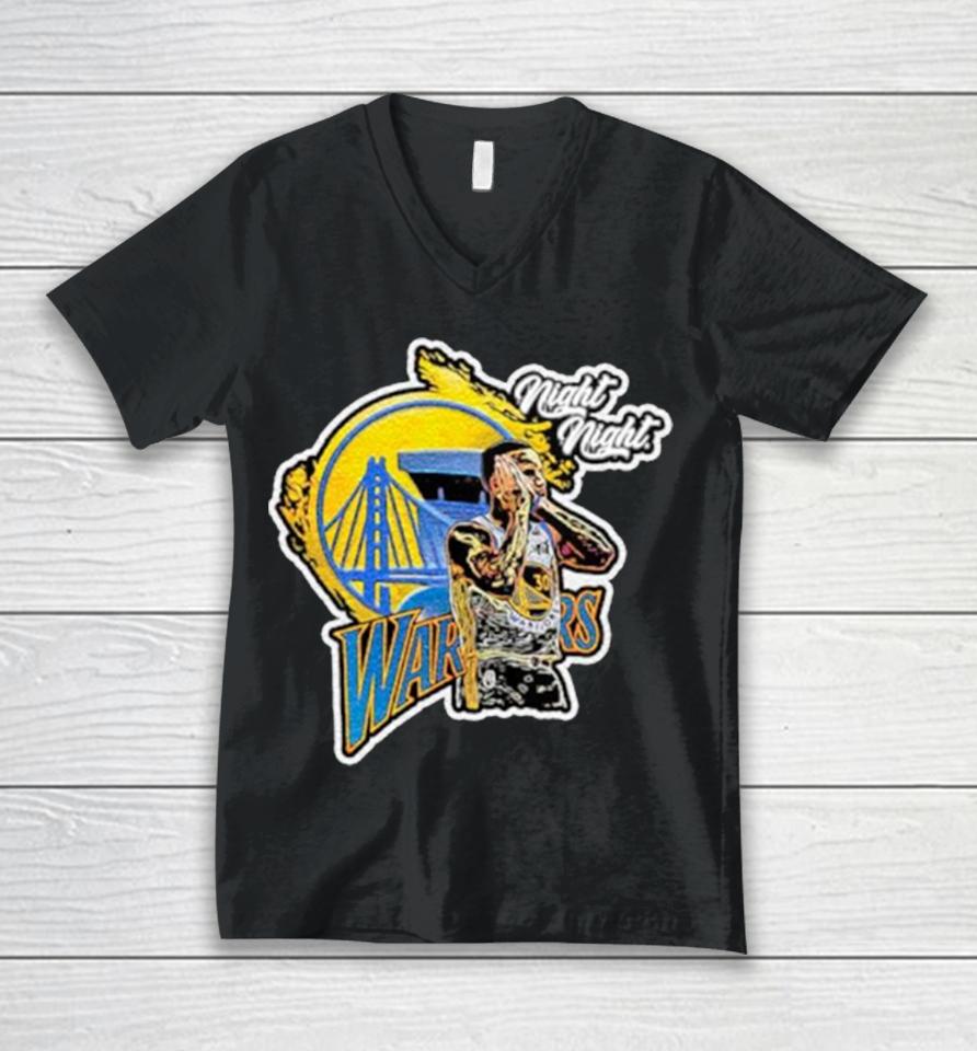 Stephen Curry Warriors Night Night Time Unisex V-Neck T-Shirt