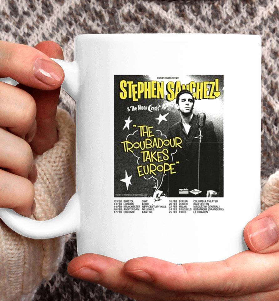 Stephen Sanchez 2024 The Troubadour Takes Europe Performance Schedule Coffee Mug