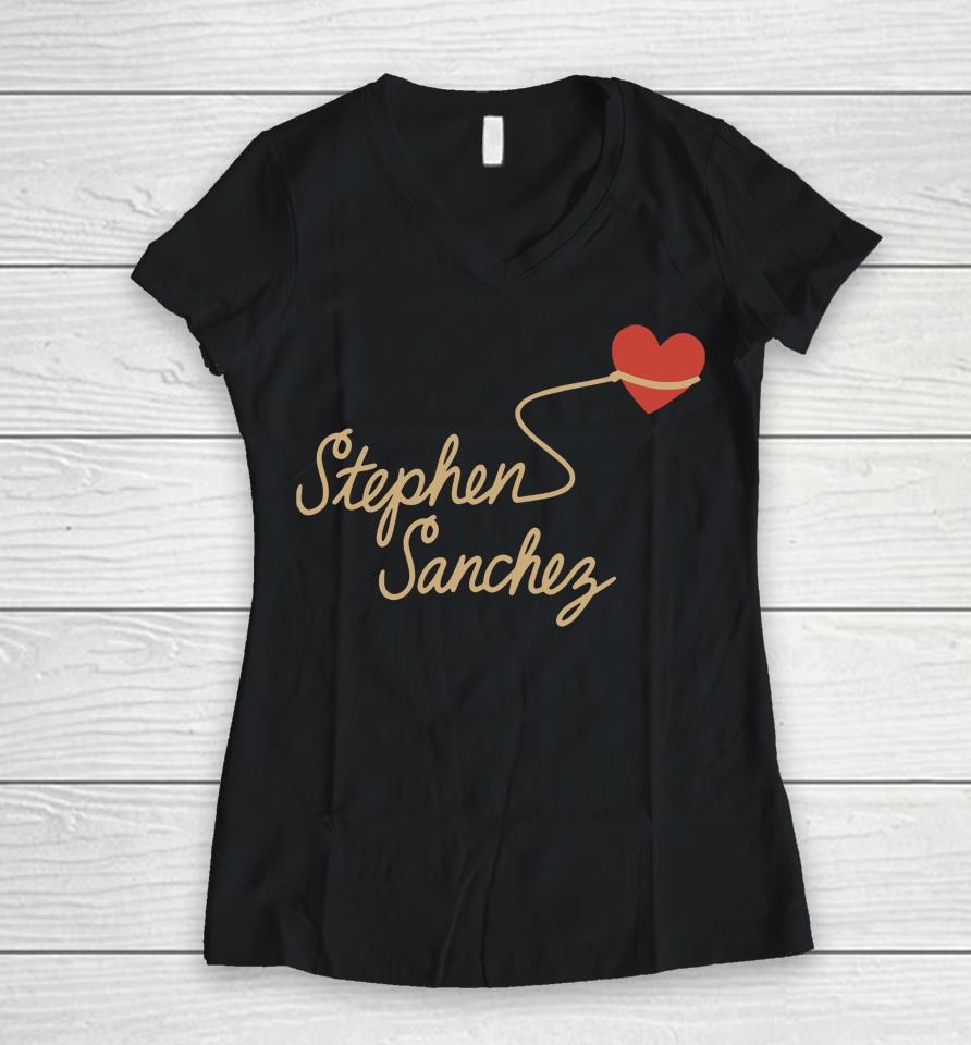 Stephen Sanchez Merch Women V-Neck T-Shirt