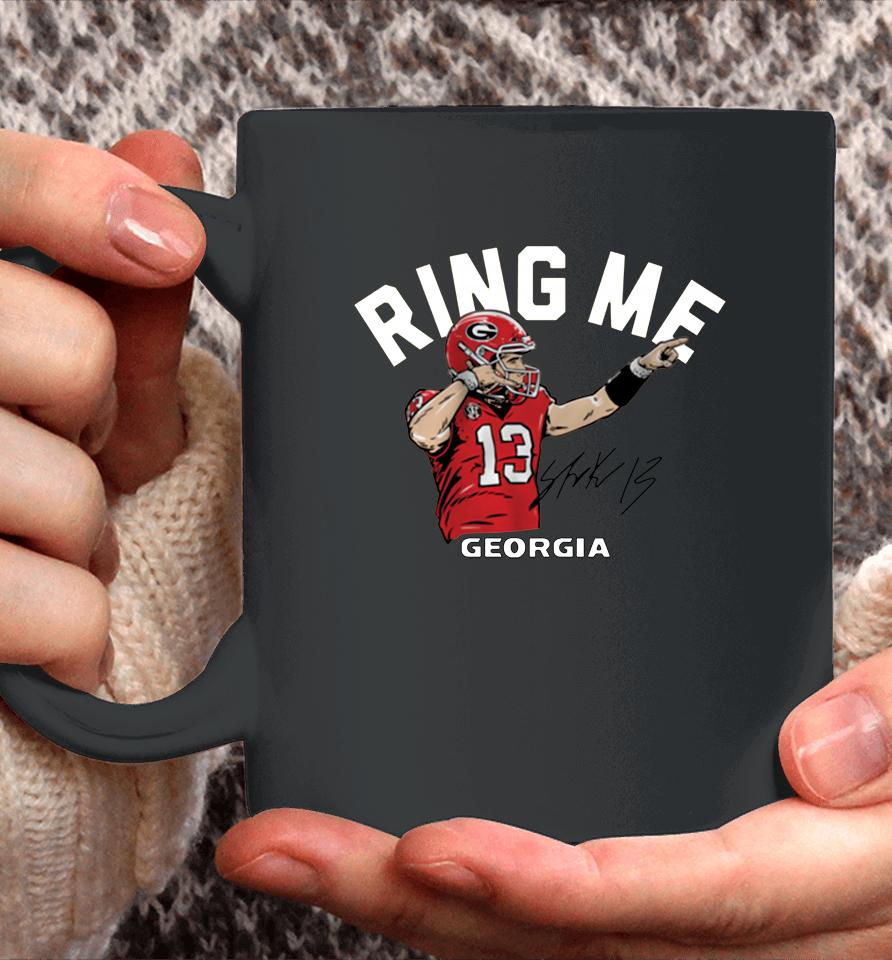 Stetson Bennett Iv Georgia Bulldogs Ring Me Coffee Mug