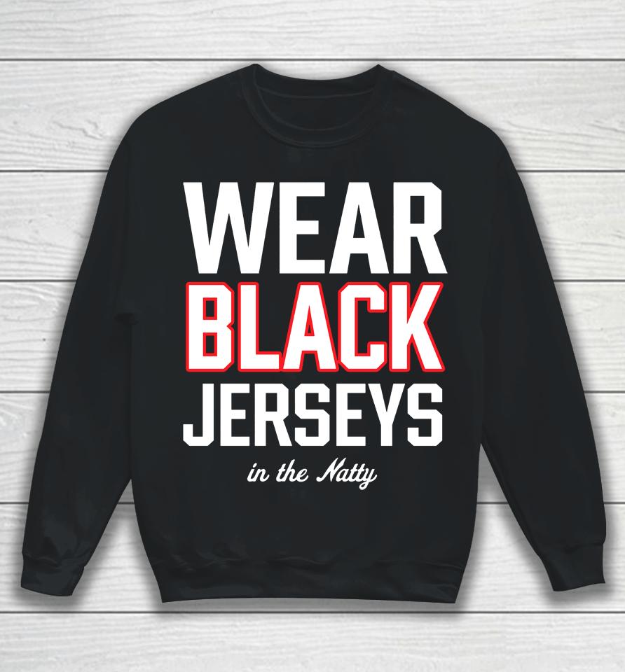 Stetson Bennett Wearing Wear Black Jerseys In The Natty Sweatshirt