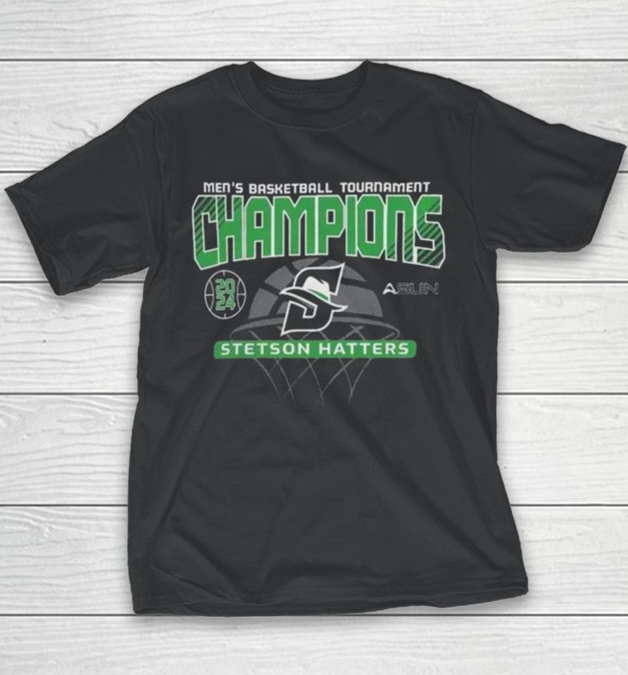 Stetson Hatters Men’s Basketball 2024 Asun Tournament Champions Youth T-Shirt
