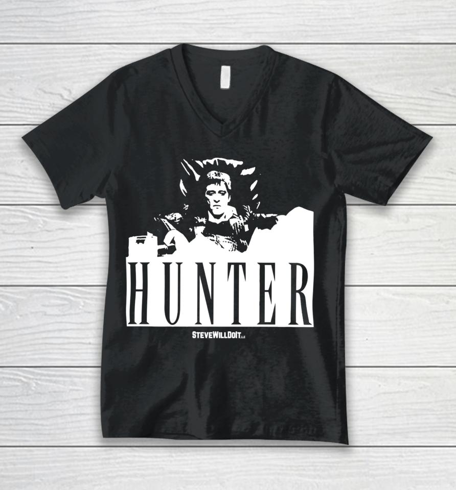 Steve Will Do It Hunter Unisex V-Neck T-Shirt