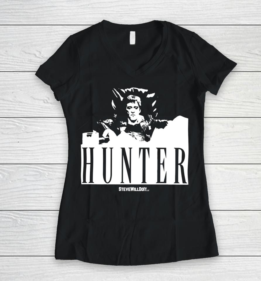 Steve Will Do It Hunter Women V-Neck T-Shirt