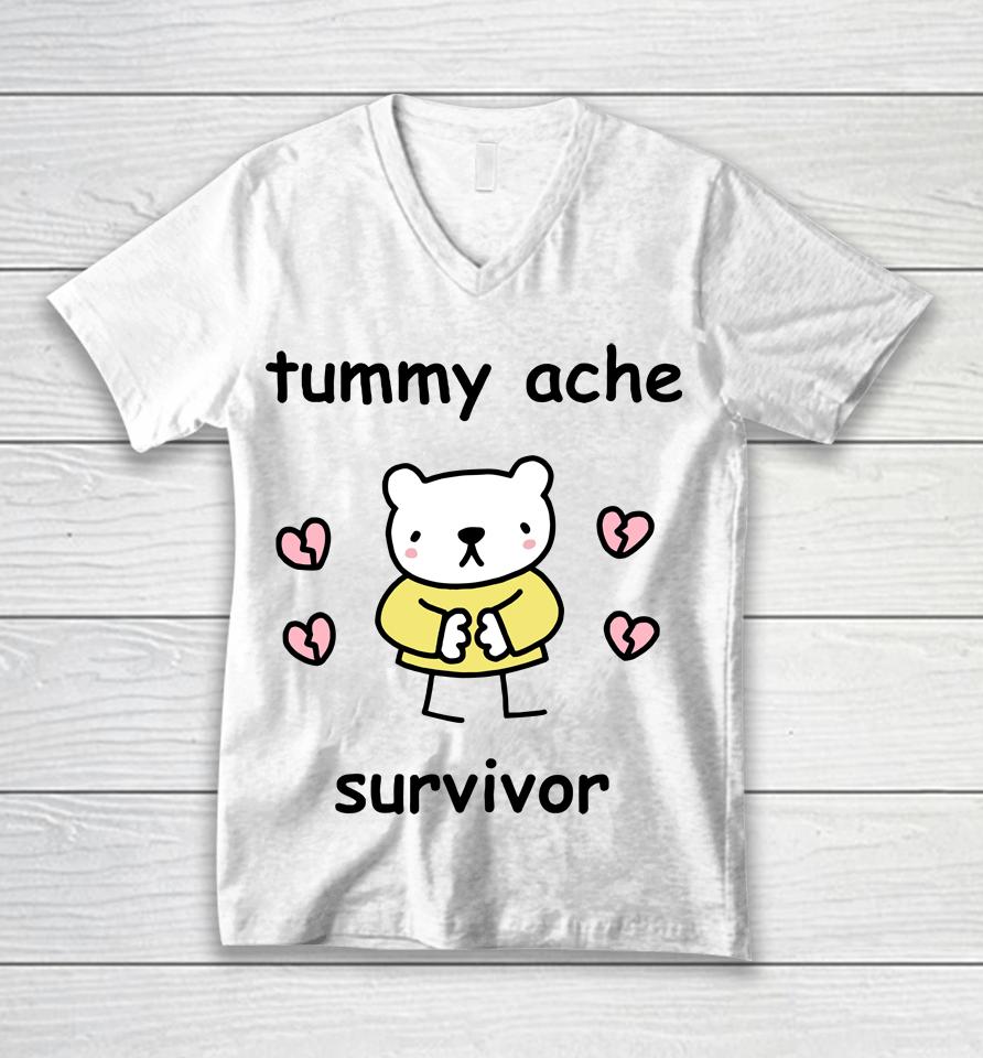 Stinky Katie Tummy Ache Survivor Unisex V-Neck T-Shirt