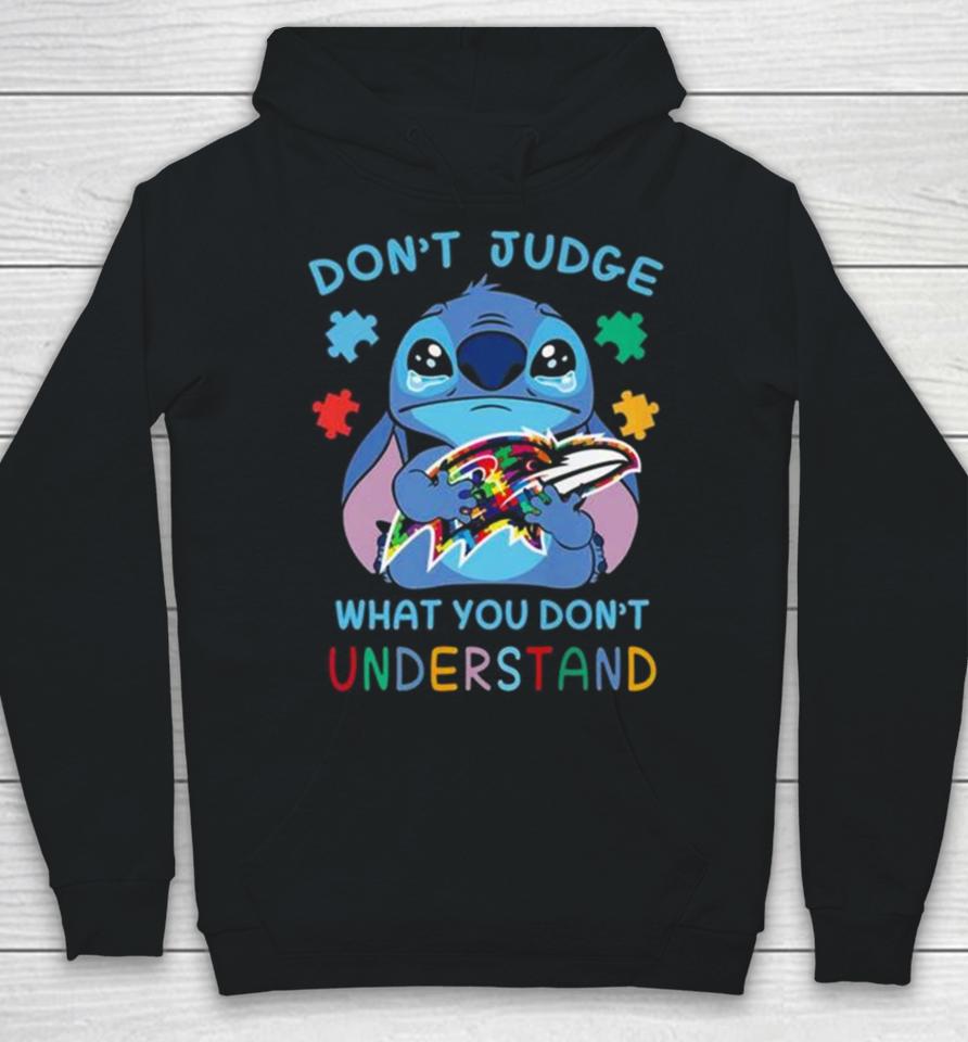 Stitch Baltimore Ravens Autism Awareness Don’t Judge What You Don’t Understand Hoodie