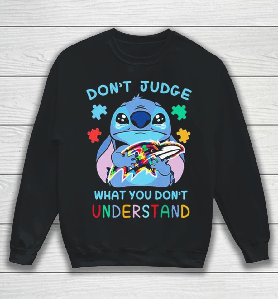 Stitch Baltimore Ravens Nfl Don’t Judge What You Don’t Understand Sweatshirt