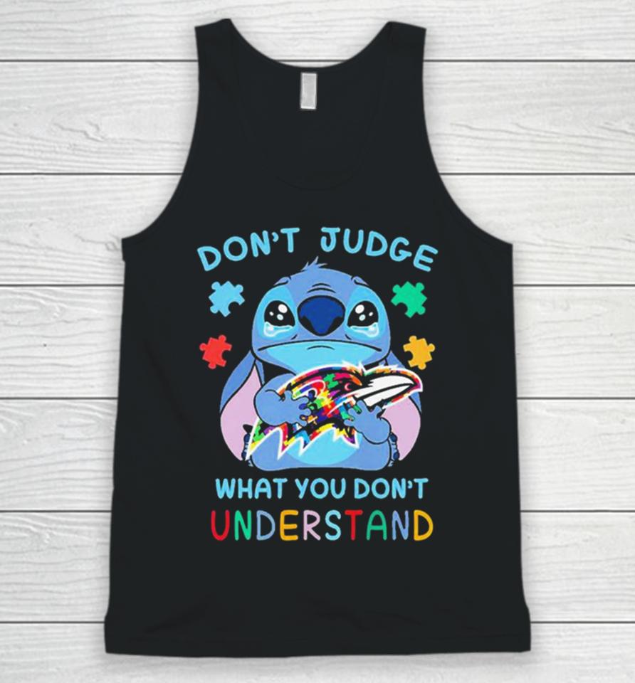Stitch Baltimore Ravens Nfl Don’t Judge What You Don’t Understand Unisex Tank Top