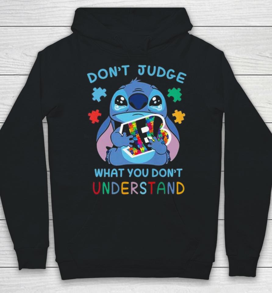 Stitch Cincinnati Bengals Autism Awareness Don’t Judge What You Don’t Understand Hoodie