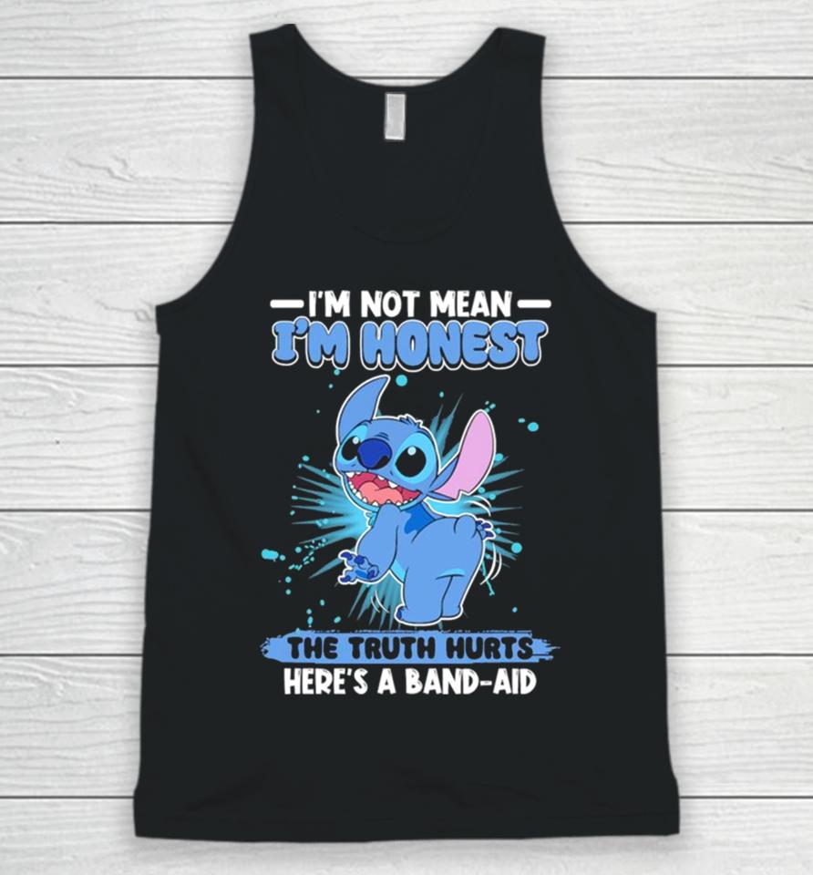 Stitch I’m Not Mean I’m Honest The Truth Hurts Here’s A Band Aid Unisex Tank Top