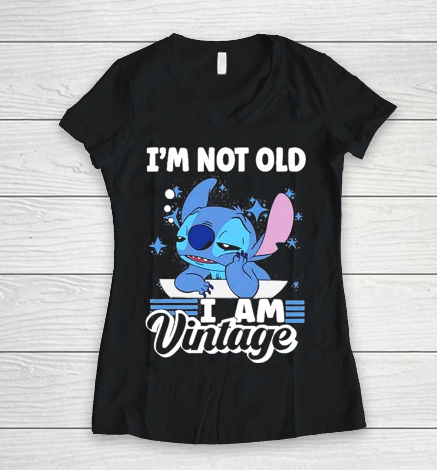 Stitch I’m Not Old I Am Vintage 2023 Women V-Neck T-Shirt