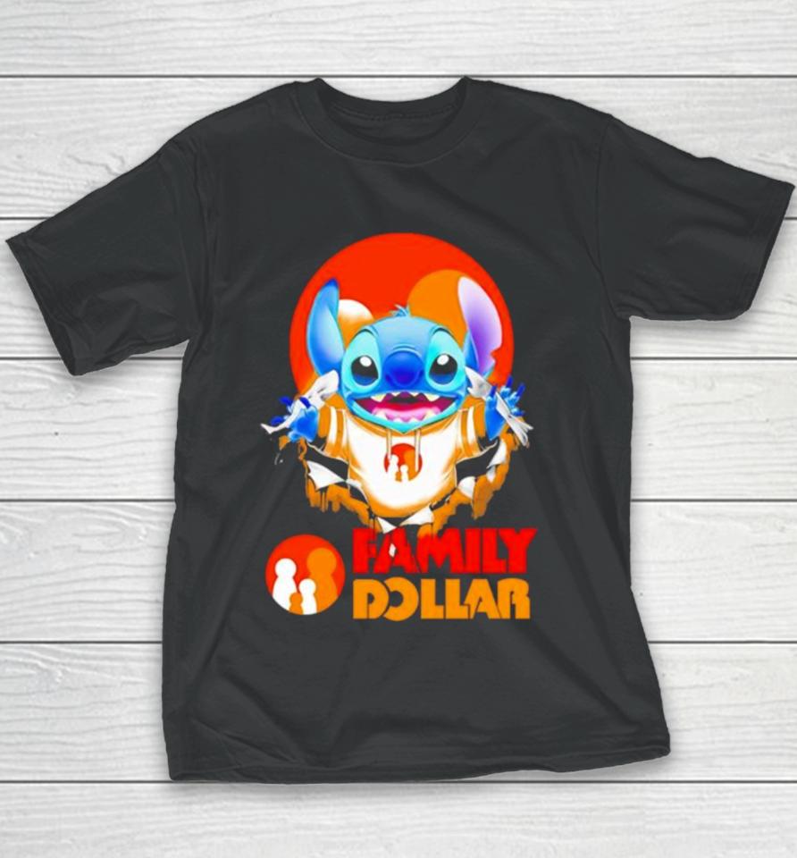 Stitch Inside Family Dollar Youth T-Shirt