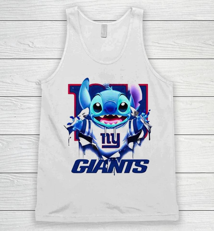 Stitch Inside New York Giants Logo 2024 Unisex Tank Top