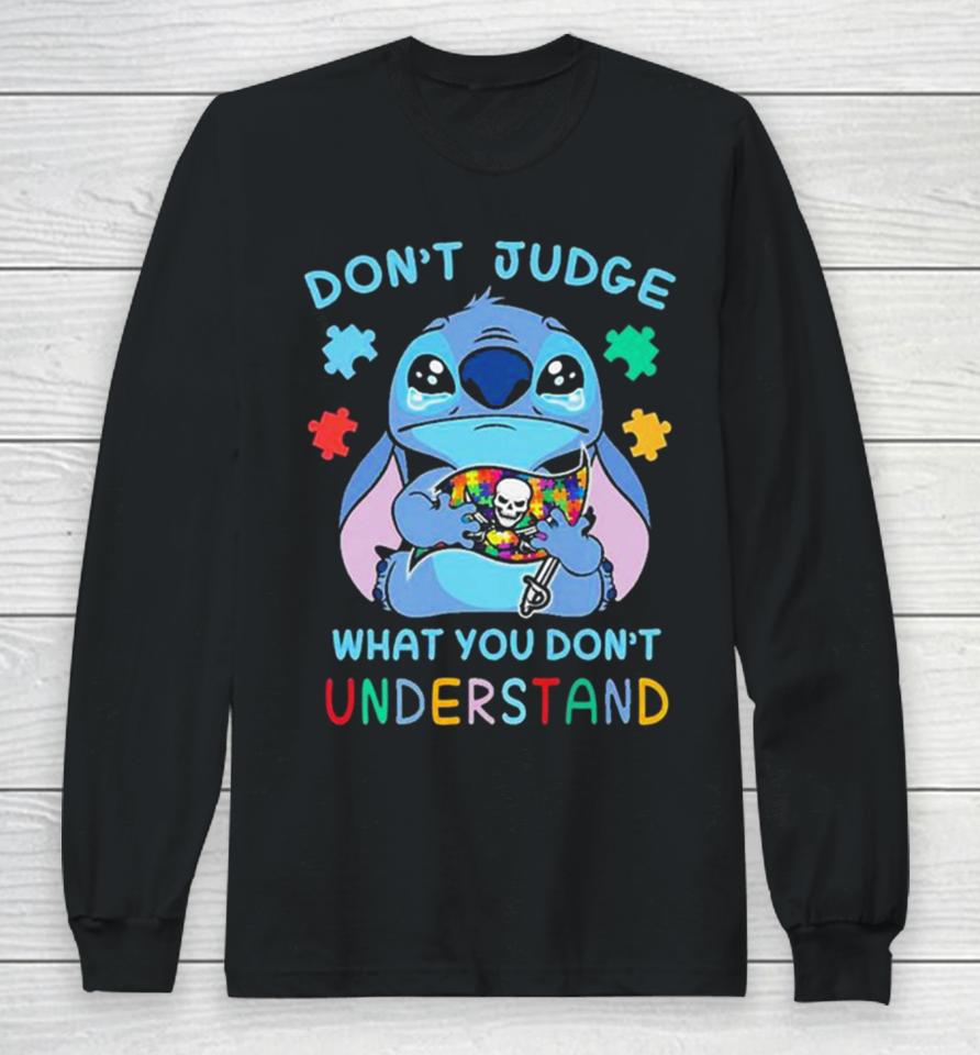 Stitch Tampa Bay Buccaneers Nfl Don’t Judge What You Don’t Understand Long Sleeve T-Shirt