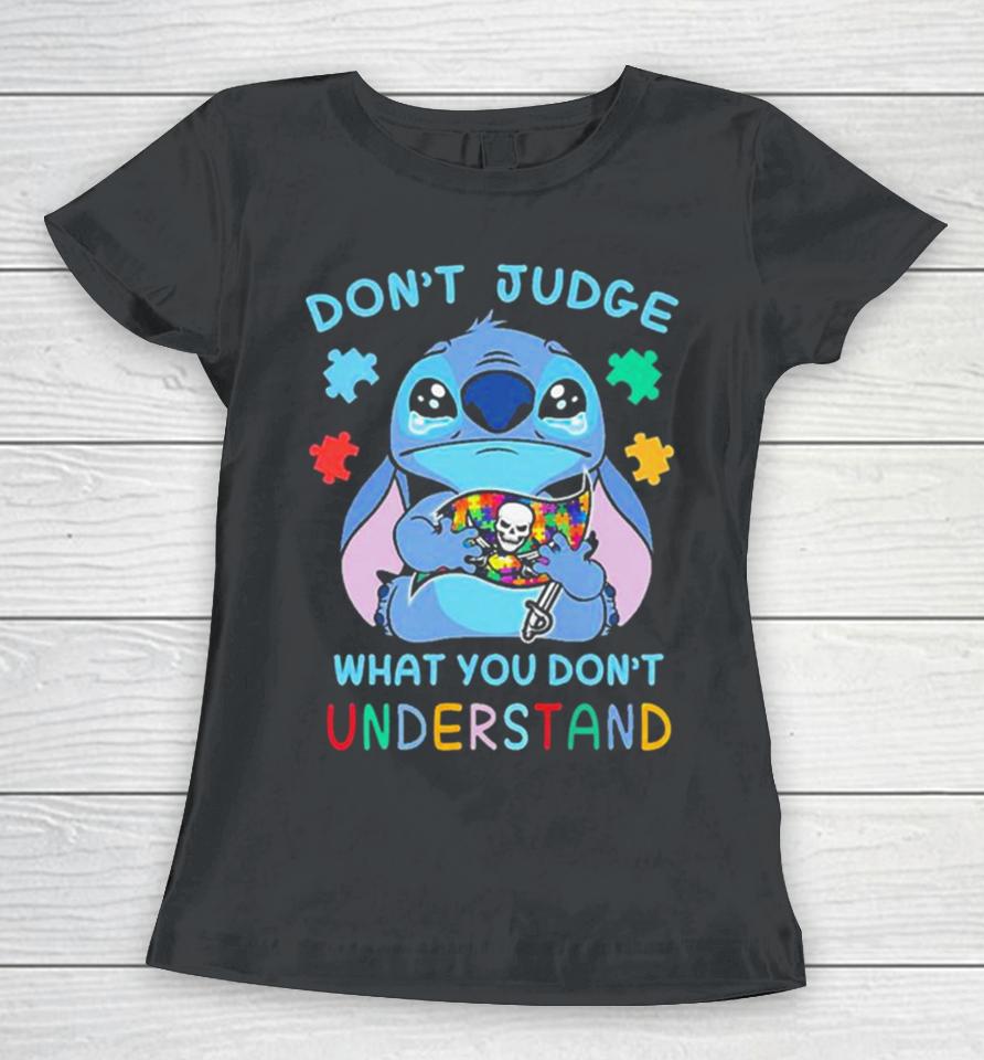 Stitch Tampa Bay Buccaneers Nfl Don’t Judge What You Don’t Understand Women T-Shirt