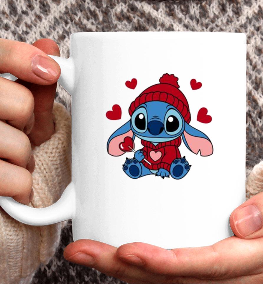 Stitch Valentine Candy Heart 2024 Coffee Mug