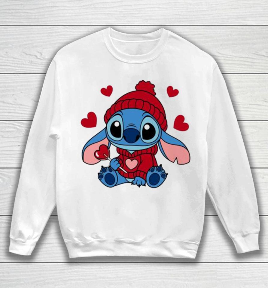 Stitch Valentine Candy Heart 2024 Sweatshirt