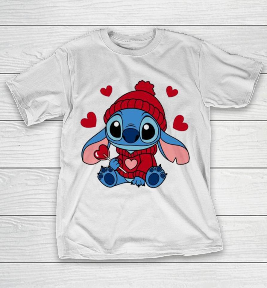 Stitch Valentine Candy Heart 2024 T-Shirt