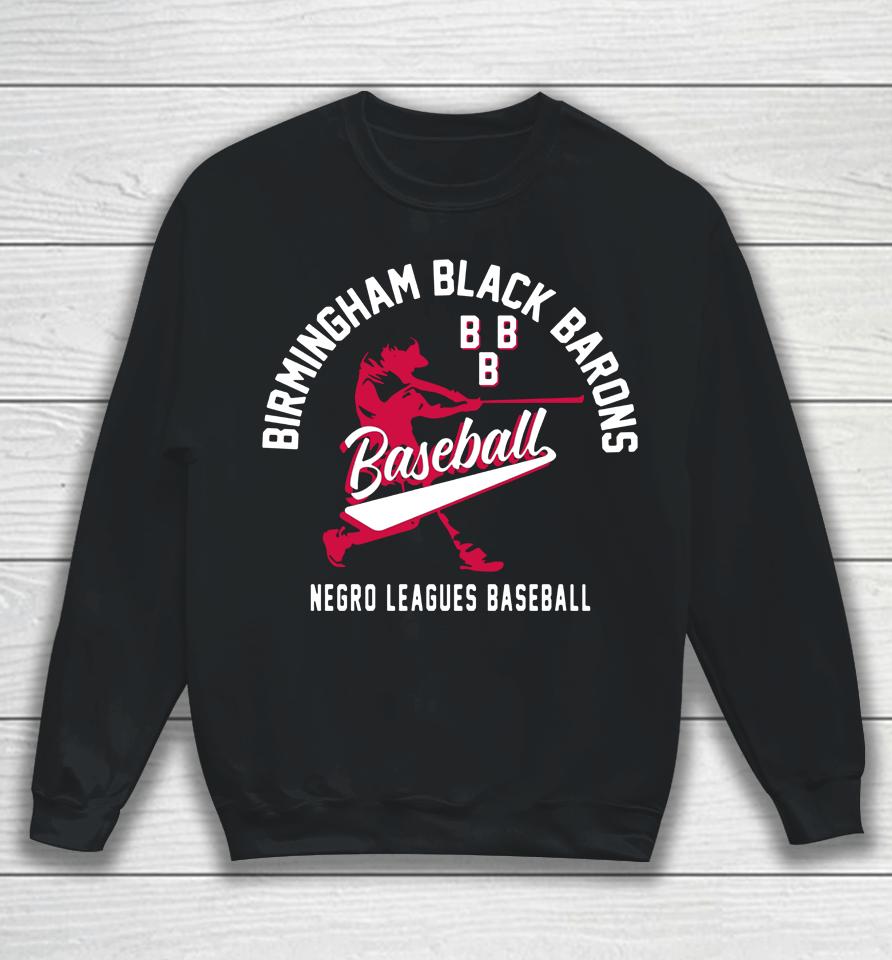 Stitches Black Birmingham Black Barons Sweatshirt
