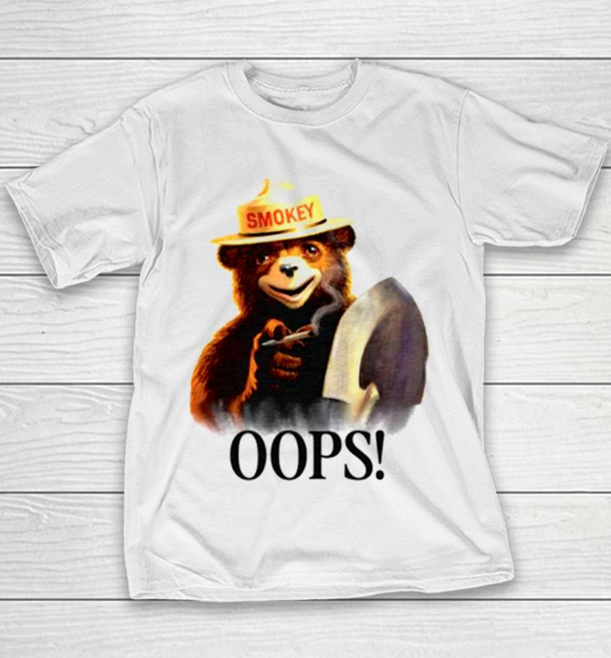 Stoner Smokey Bear Oops Youth T-Shirt