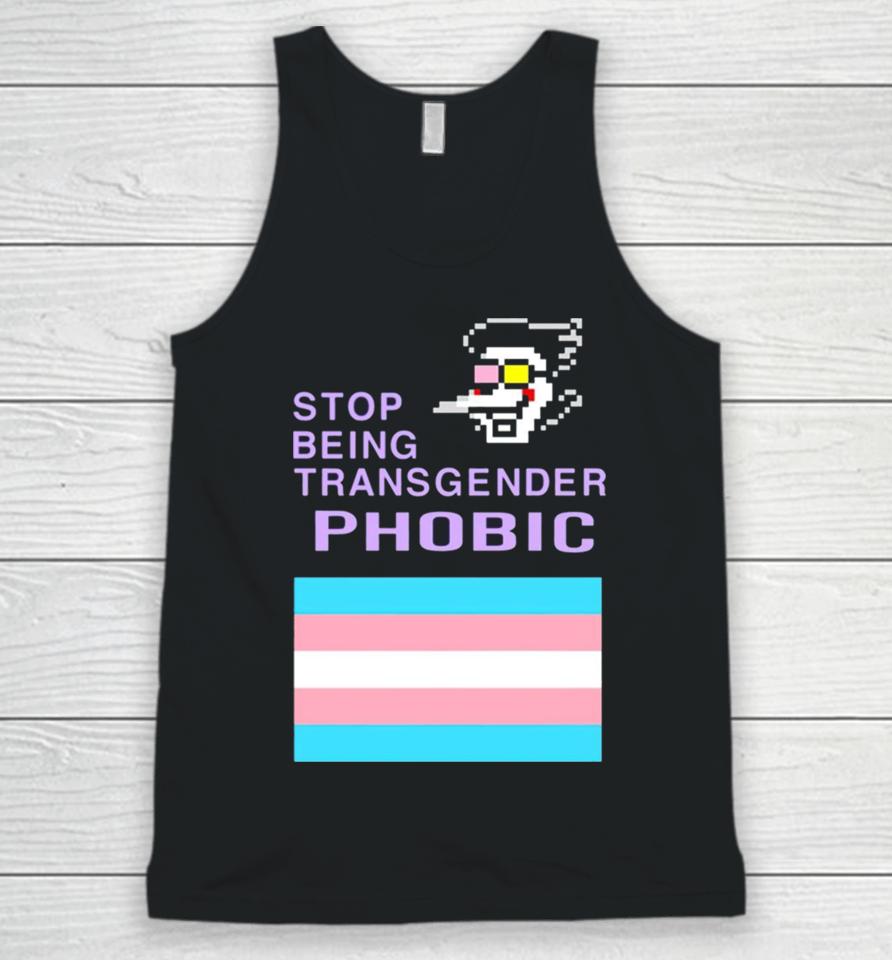 Stop Being Transgender Phobic Unisex Tank Top