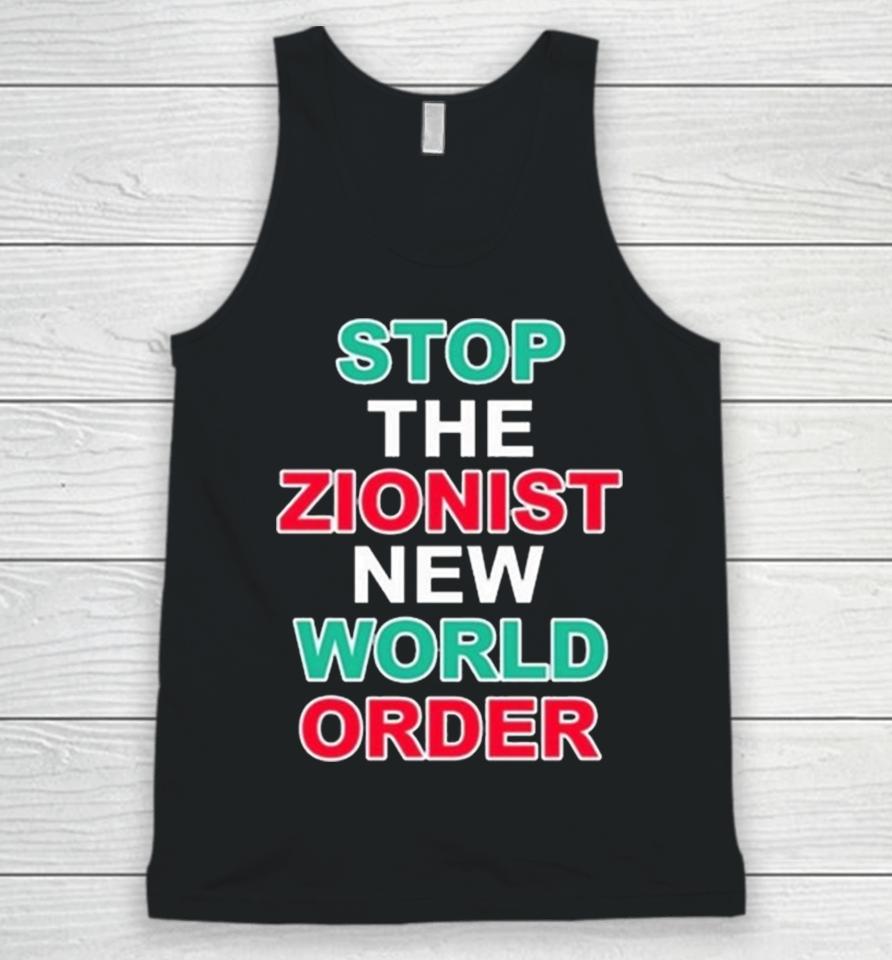 Stop The Zionist New World Order Unisex Tank Top