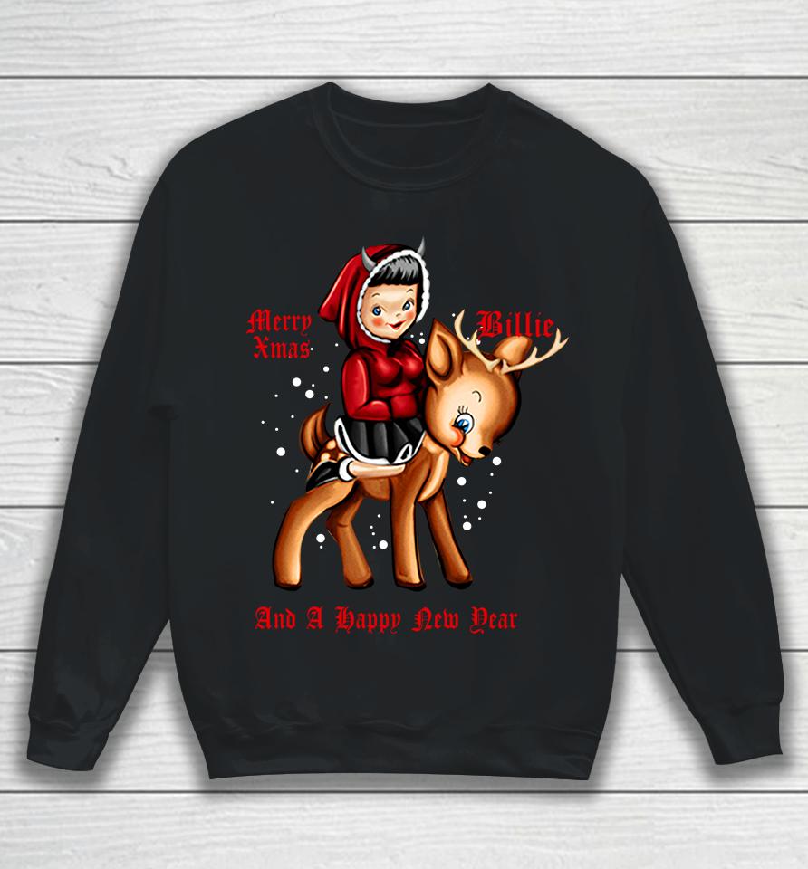 Store Billieeilish Merry X-Mas Sweatshirt