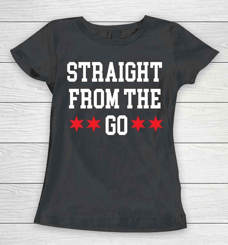 Straight From The Go Chicago Flag Logo Women T-Shirt