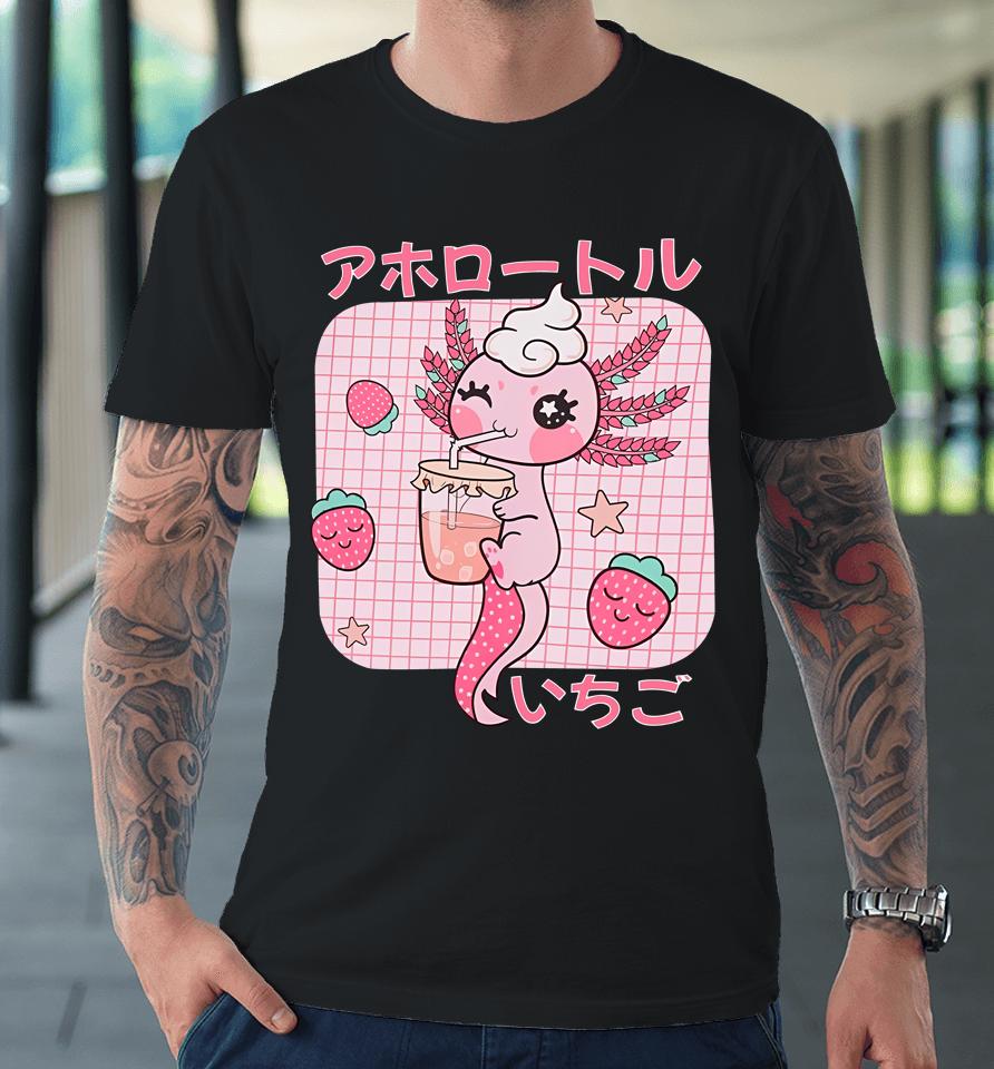Strawberry Axolotl Premium T-Shirt