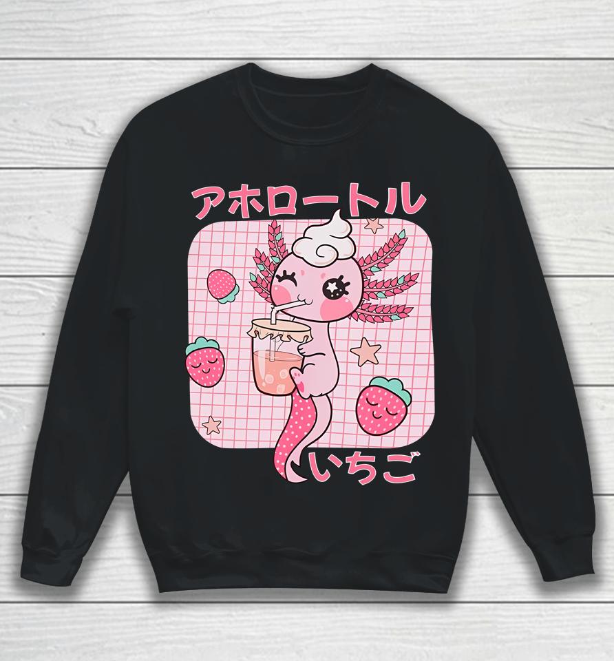 Strawberry Axolotl Sweatshirt