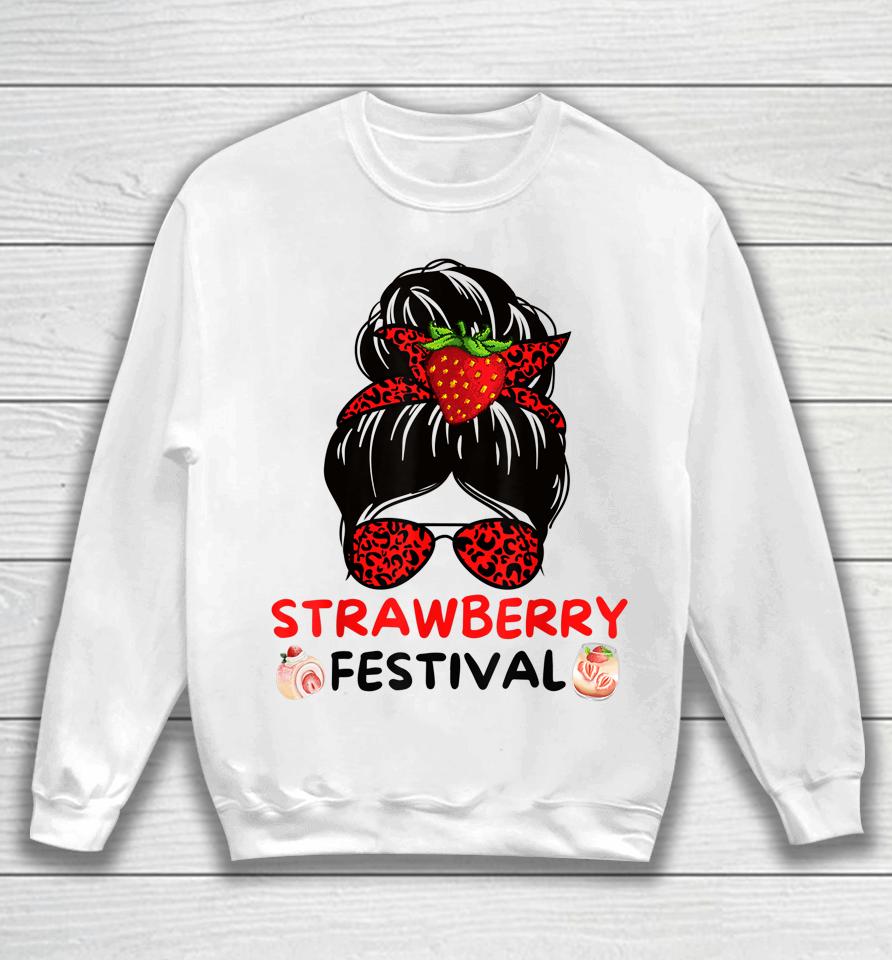 Strawberry Festival Fruit Lover Mom Girl Cute Gifts Sweatshirt