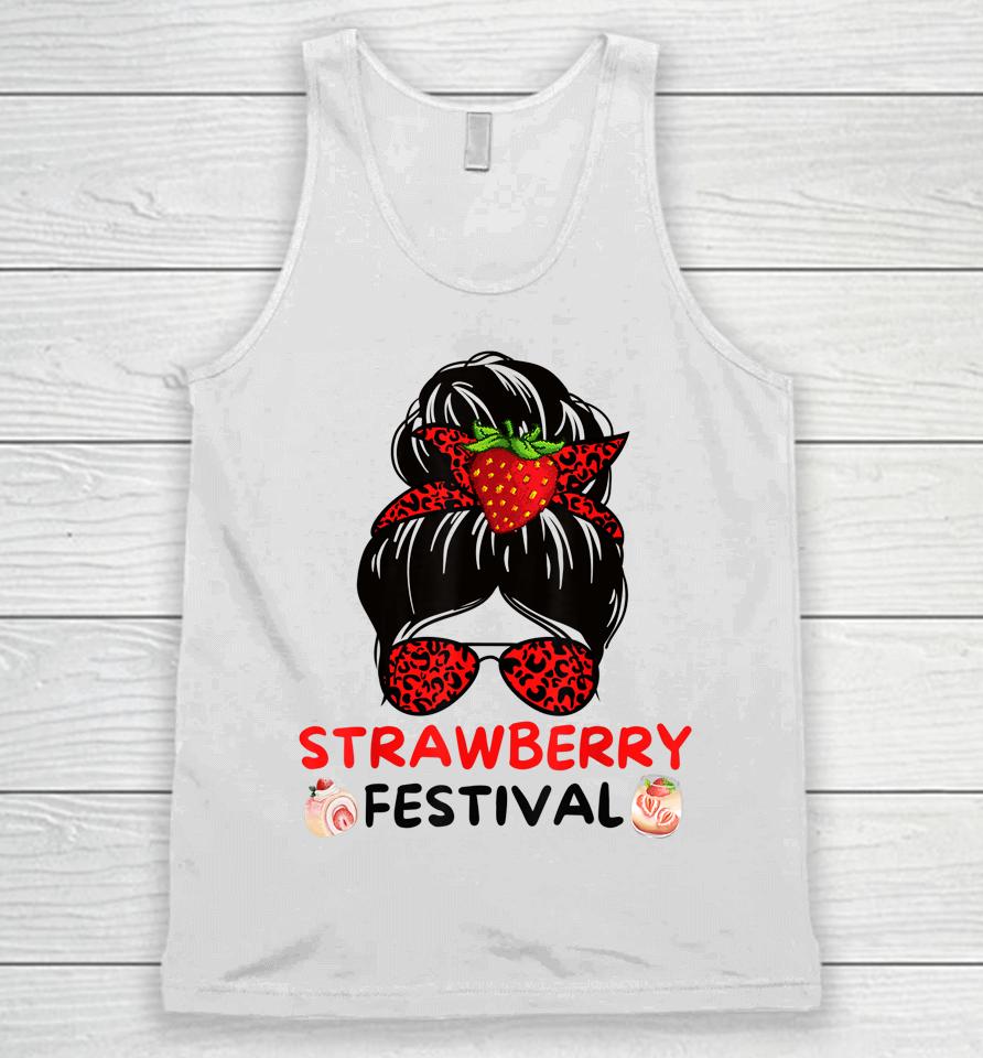 Strawberry Festival Fruit Lover Mom Girl Cute Gifts Unisex Tank Top