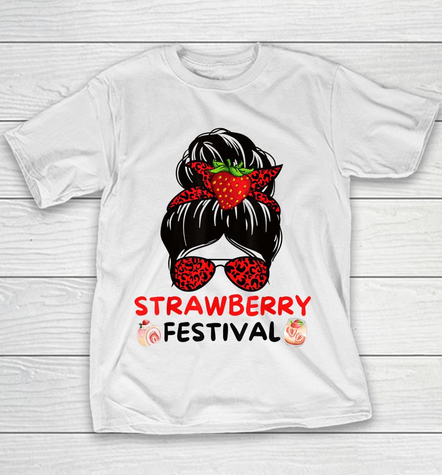 Strawberry Festival Fruit Lover Mom Girl Cute Gifts Youth T-Shirt