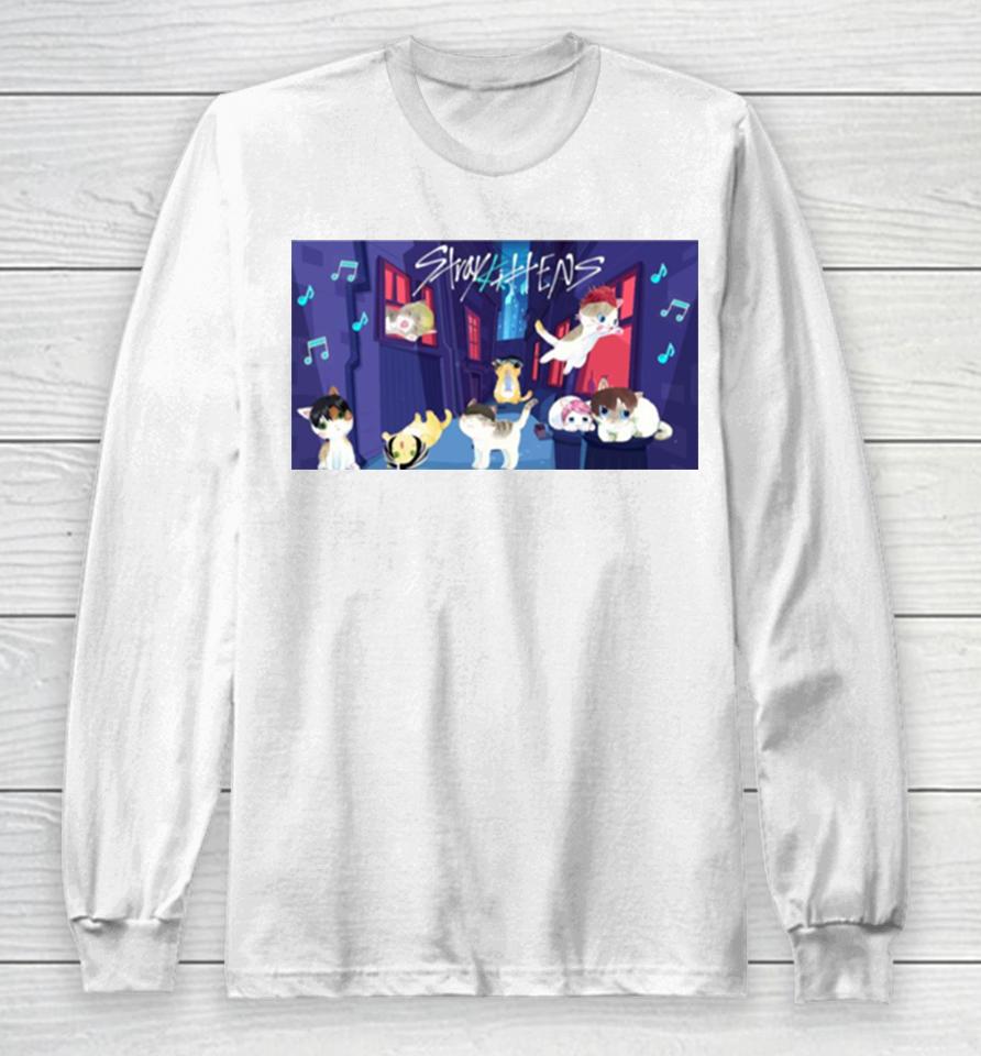 Stray Kittens Inspired By Stray Kids Long Sleeve T-Shirt