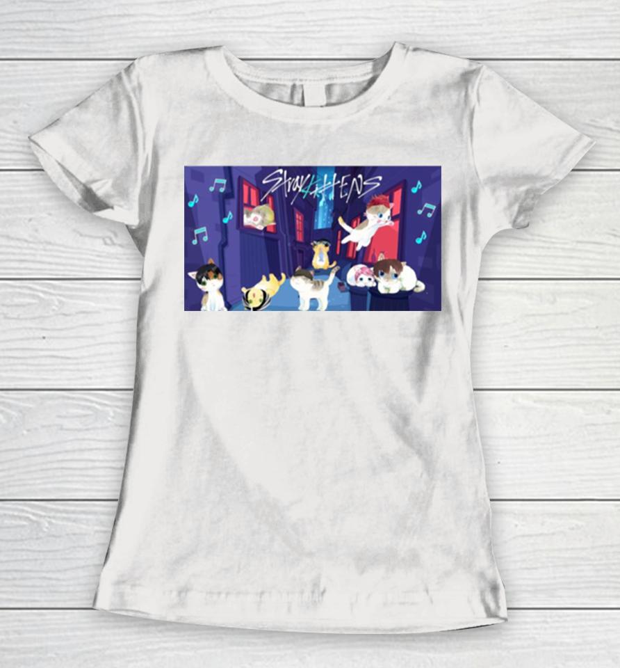Stray Kittens Inspired By Stray Kids Women T-Shirt