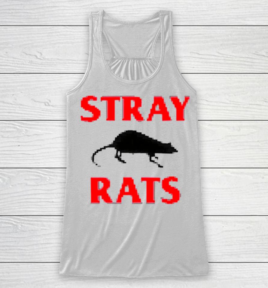 Stray Rats Pixel Rodenticide Racerback Tank