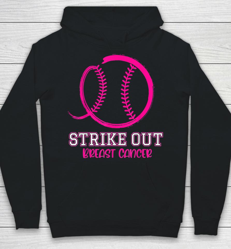 Strike Out Breast Cancer Awareness Baseball Hoodie