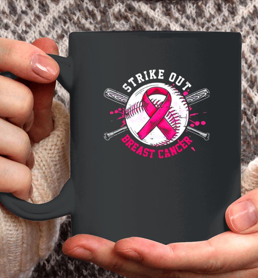Strike Out Breast Cancer Pink Ribbonshirts Coffee Mug