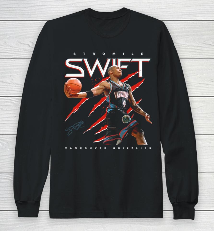 Stromile Swift Superstar Signature American Former Professional Basketball Long Sleeve T-Shirt