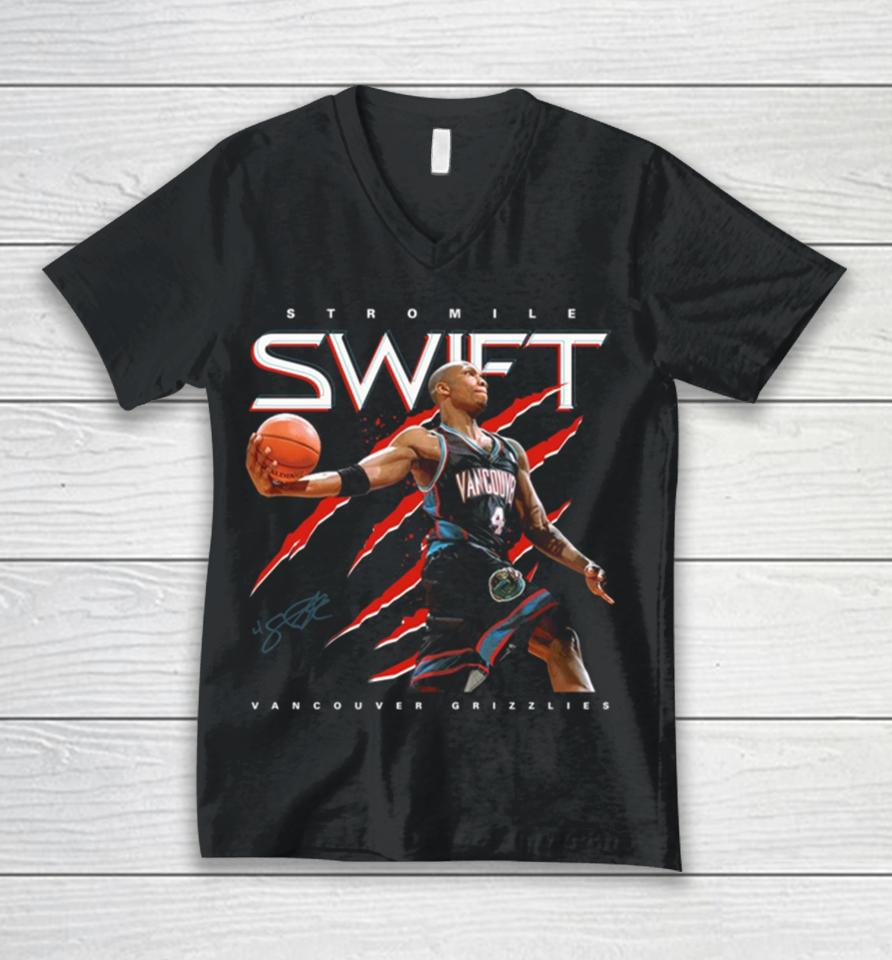 Stromile Swift Superstar Signature American Former Professional Basketball Unisex V-Neck T-Shirt