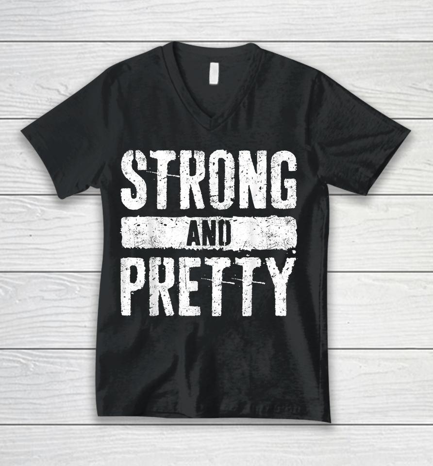 Strong And Pretty Unisex V-Neck T-Shirt
