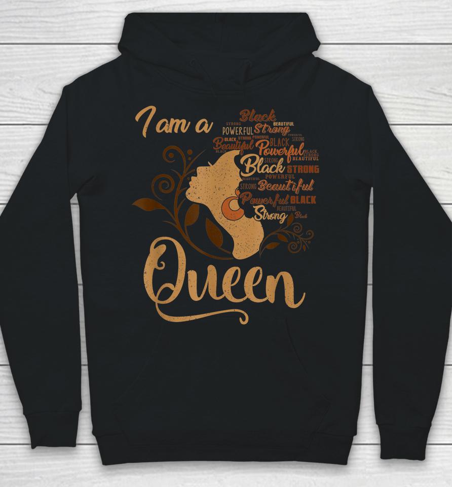 Strong Black I'm A Queen African American Afro Blm Hoodie