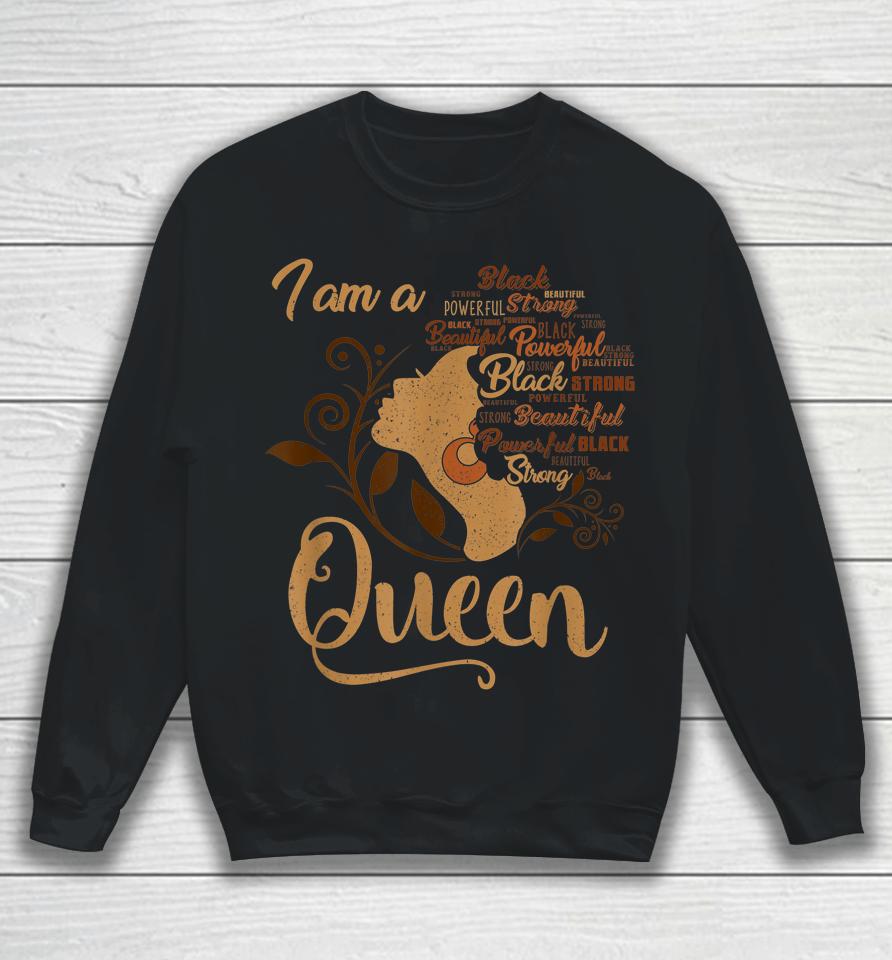 Strong Black I'm A Queen African American Afro Blm Sweatshirt