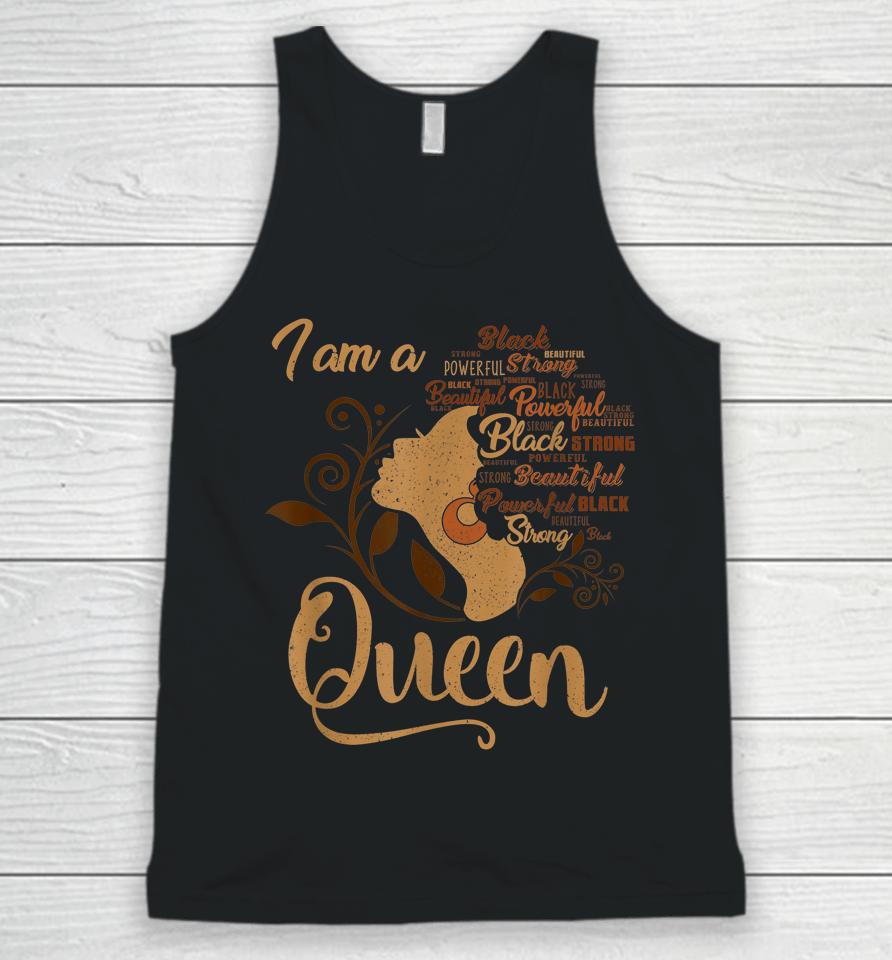 Strong Black I'm A Queen African American Afro Blm Unisex Tank Top