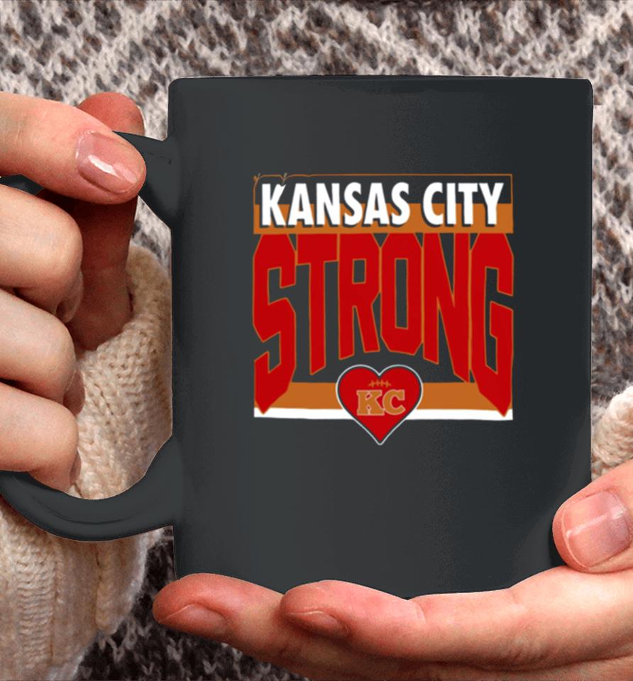 Strong Kansas City Heart Football Coffee Mug
