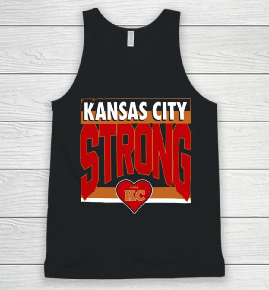 Strong Kansas City Heart Football Unisex Tank Top