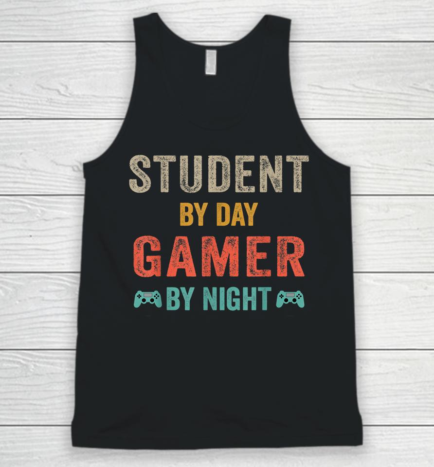 Student By Day Gamer By Night Unisex Tank Top
