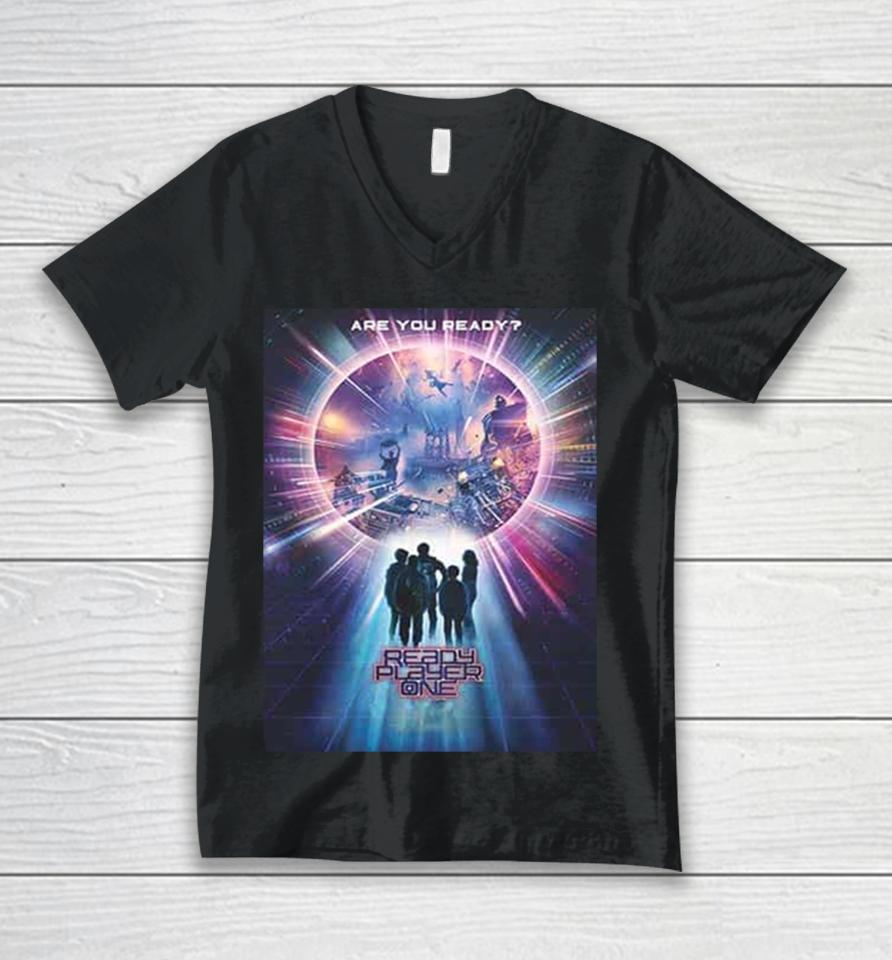 Stunning Poster For Ready Player One Only In Theaters On March 2024 Shrtshirts Unisex V-Neck T-Shirt